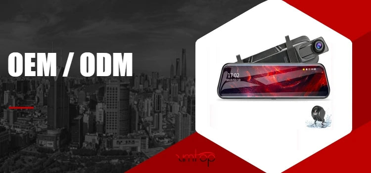 10 Inch Touch Screen Stream Media Car DVR Dash Cam Dual Lens Rear View Mirror Auto Dashcam Video Recorder Car HD Dash Camera