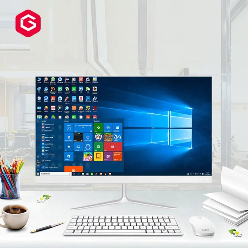 Wholesale Gaming Pc Manufacturer Aio 23.8'' Core I3 I5 I7 All-in-one Desktops Pc for Desktop Computers