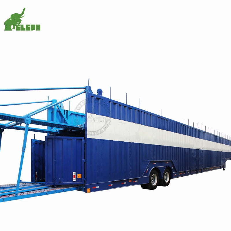 Long Distance Enclosed Vehicle Car Carrier Transport Semi Trailer for SUV/luxury/race Car Transporting