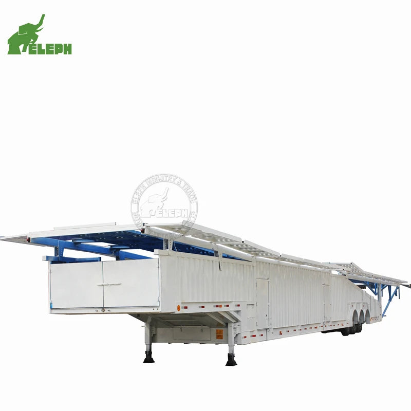 Long Distance Enclosed Vehicle Car Carrier Transport Semi Trailer for SUV/luxury/race Car Transporting