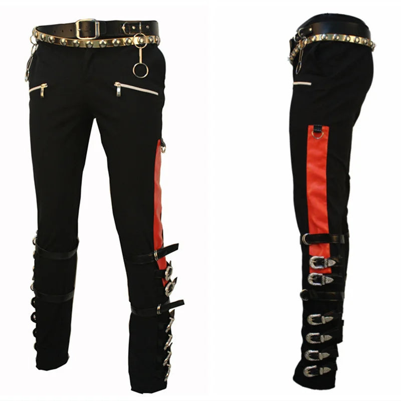 Punk Michael Jackson BAD Pants Trousers and Belt in1990'S