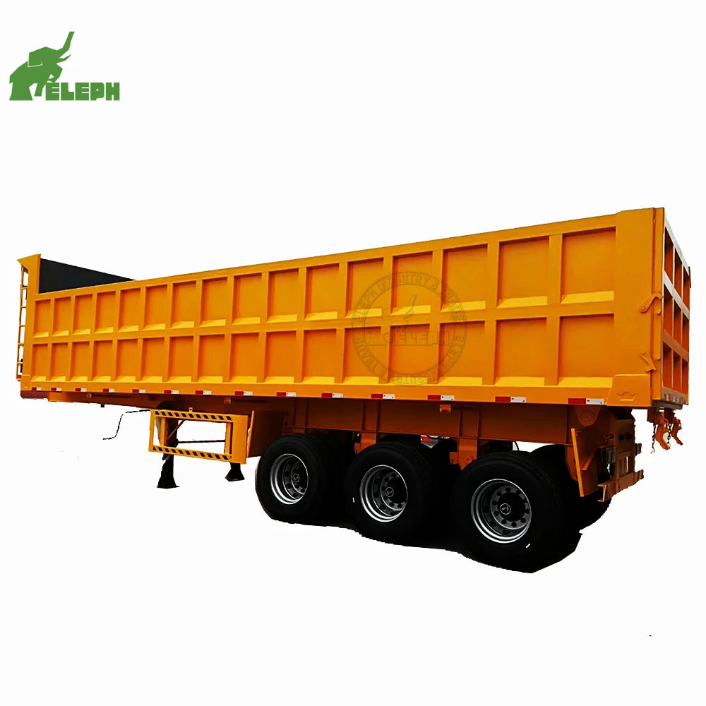 Low Price Dump Car Scissor Lift Rear Dumper 3 Axles Rc Mining Dump Truck Trailer for Sale