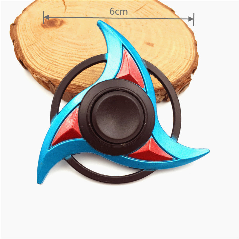Colorful Metal Fidget Hand Spinner Finger Focus Toy Adult Rainbow Zinc Alloy Ninja Shuriken Sharingan Toys for Adult Bearing Toy