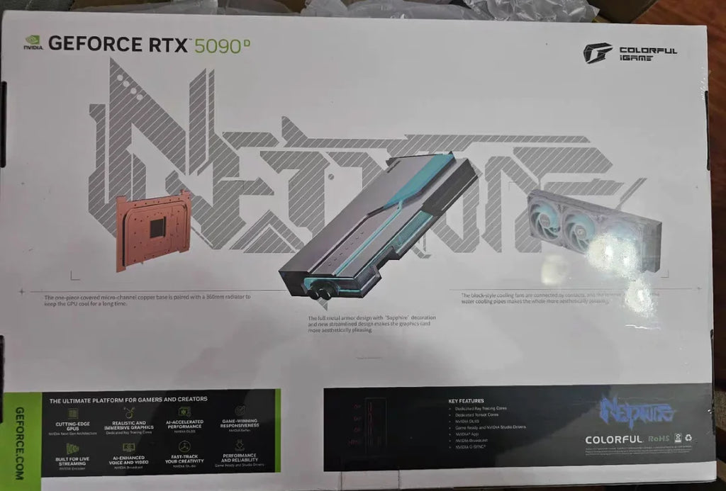 IGame RTX5090D 32G High-End Desktop Rainbow Intelligent Design Quad Core Flagship New E-Sports Graphics LCD Display HDD Business