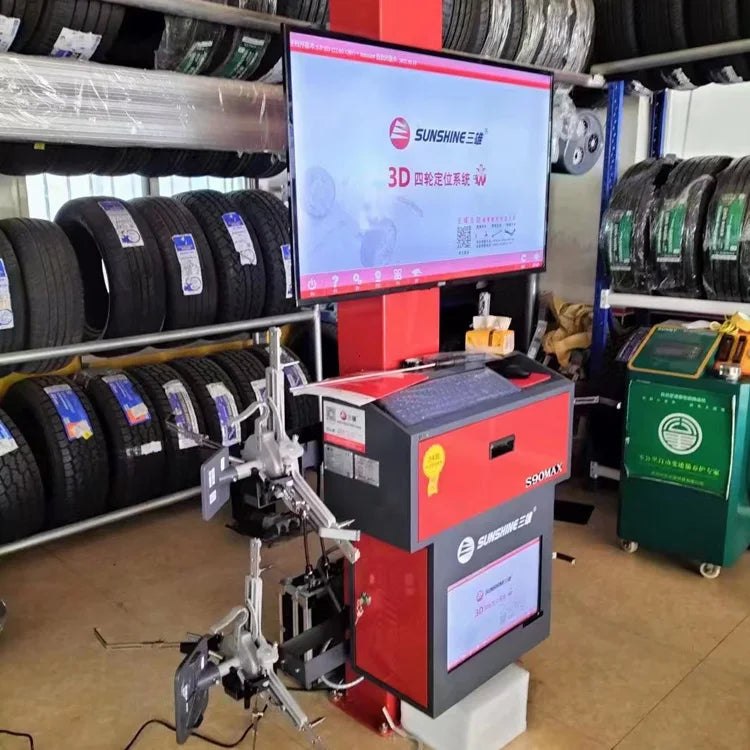 Sunshine Four Wheel Alignment S90MAX Supporting Germany Cars and Redesigned Cars Update Free 3D Wheel Aligner High Quality