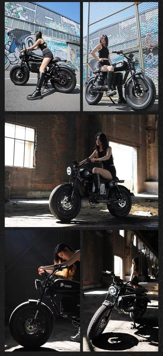 2025 Fatebike Ebike Reservation Remote Power off City Electric Bicycle Wide Fat Tire Electric Bike Outdoor Commuting E Bike