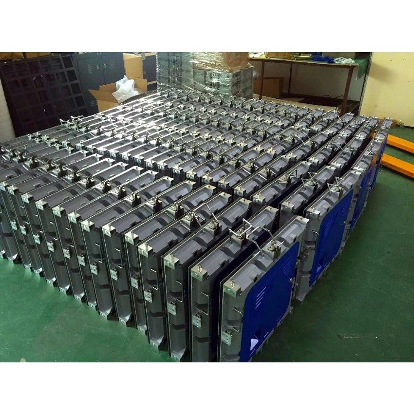 High Brightness 640x640mm 128x128 Pixel P5 Outdoor RGB LED Display Panel Die Casting Aluminium Cabinet Rental