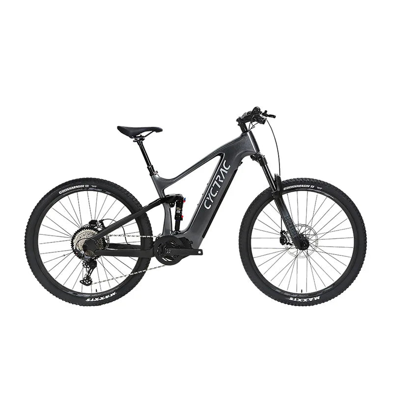 250W Mid Drive 29 Inch Carbon Fiber EMTB Full Suspension Electric Mountain Bike 48v 15ah Battery E-Bike E-MTB 29er