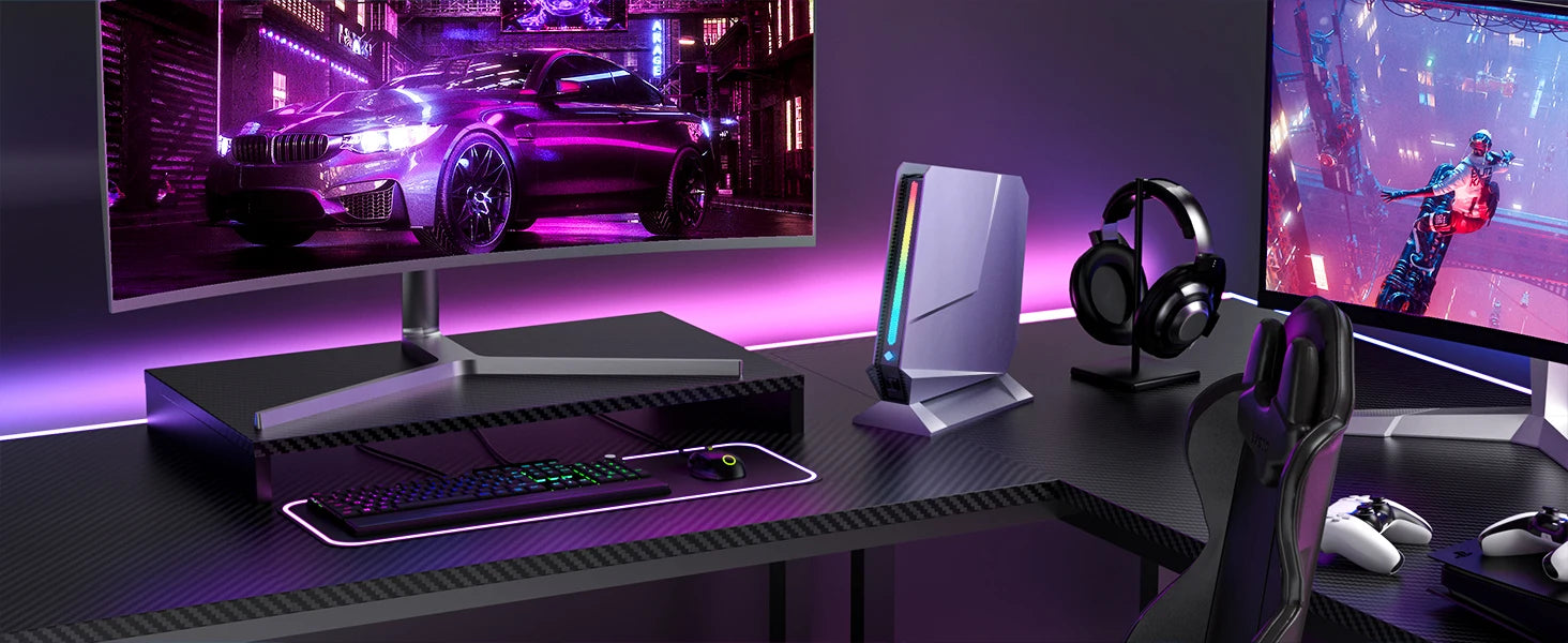 Desktop AI Office Gaming Mini Computer Core I9-13900HX RTX4070 8G Graphic 32G DDR5 1TB PCIE4.0 Triple 4K Display Win11 Mini PC