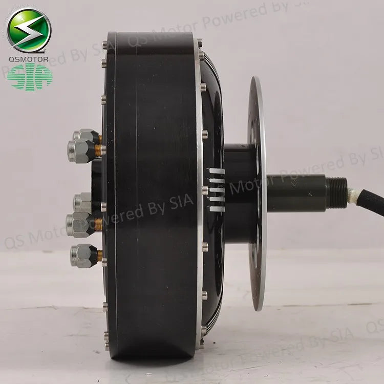 QSMOTOR 8000W Permanent Magnet Brushless DC Electric Car Hub Motor Conversion Kit 48V-72V Kelly Controller DIY IP54 Waterproof