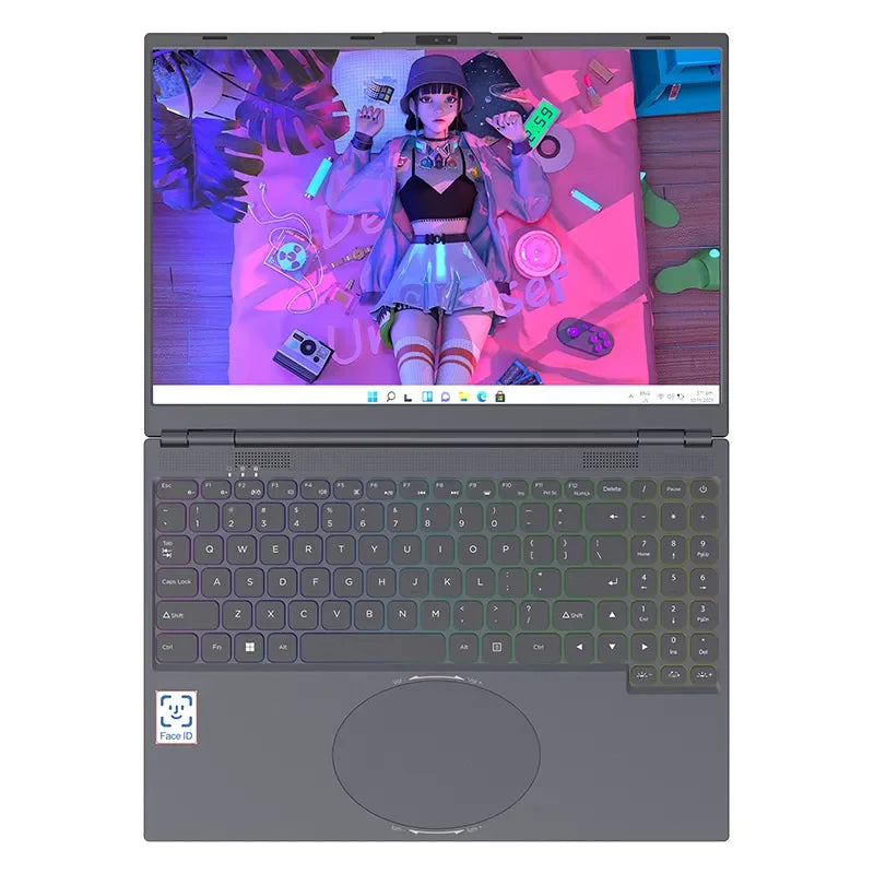 High Quality 16 Inch 1920*1080 Ips Laptop Intel Core I3-8109U Dual Core 3Ghz Face Recognition Function Office Gaming Laptop