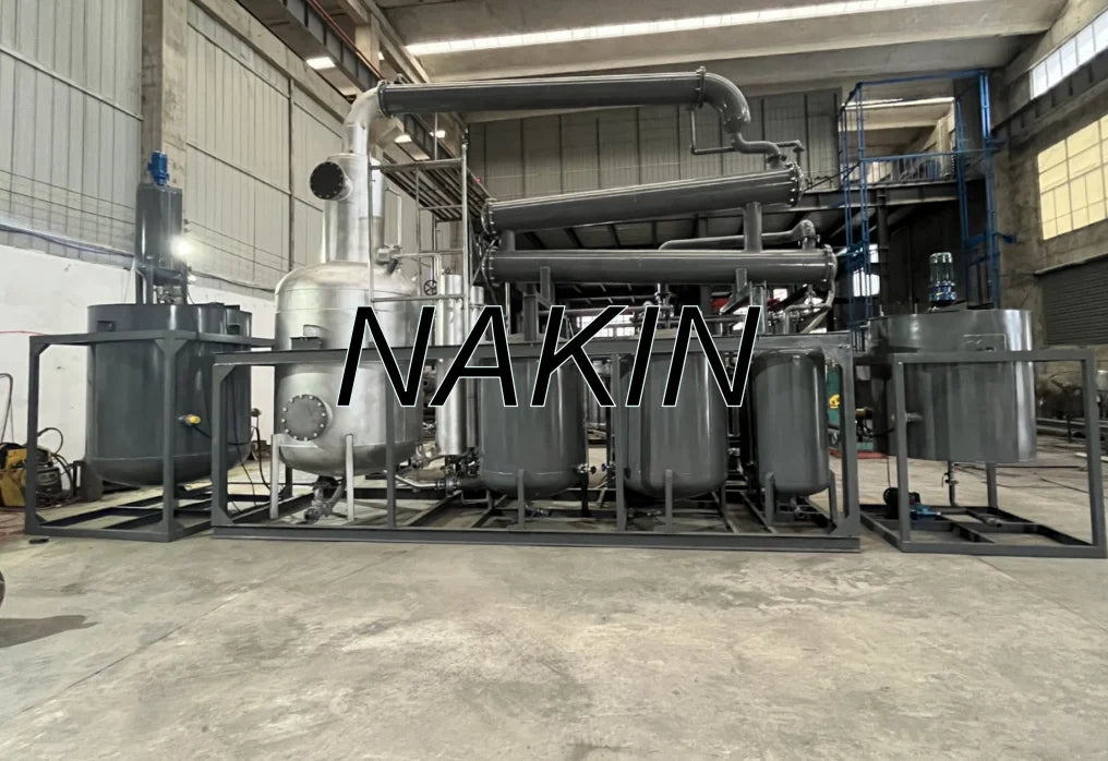 Clean Yellow Base Oil Make New Lube Engine Oil Waste Black Car Oil Recycling Machine