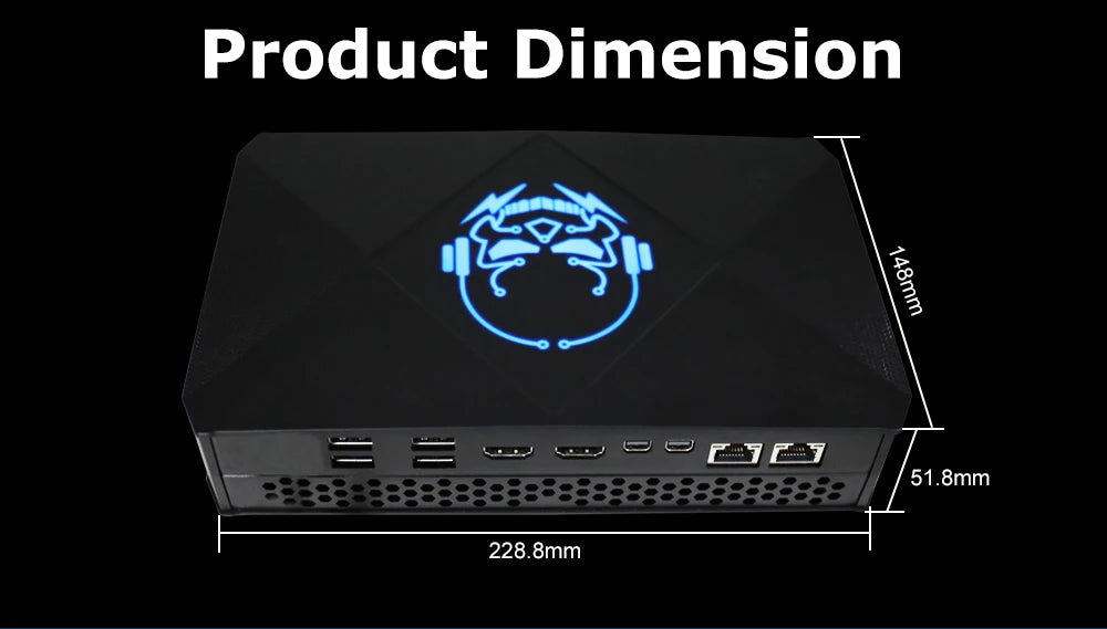 Newest EGLOBAL Mini Computer with Core I5 8305G I7 8705G Quad Core DDR4 3-Year Warranty Gaming Mini PC