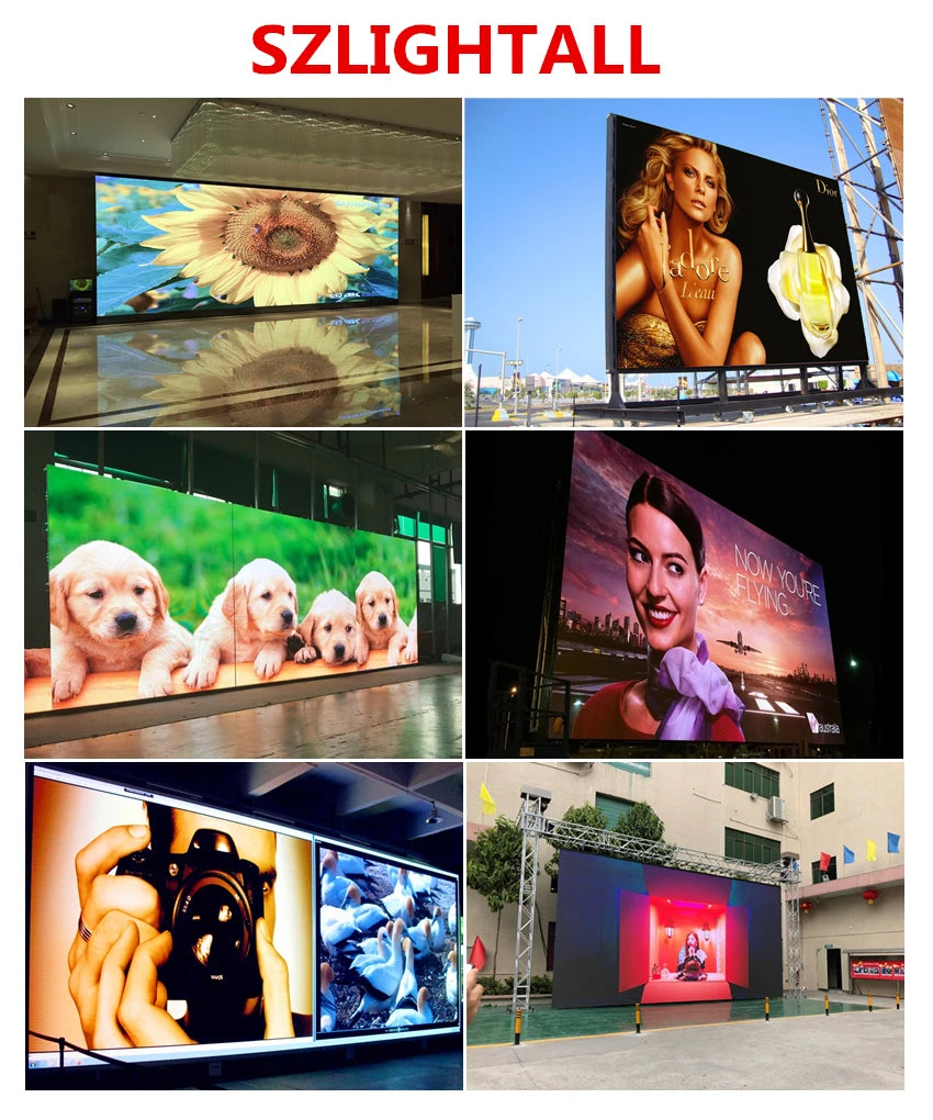 Outdoor LED Screen P10 Full Color 640*640mm Waterproof IP65 64*64 Pixels SMD RGB LED Display Panel Big Billboard
