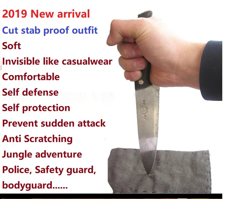 Security Office Self Defense Long Pants Stab Cut Resistant Clothes Stealth Knife Proof Trousers Stab-proof Anti-cut Safety Pants
