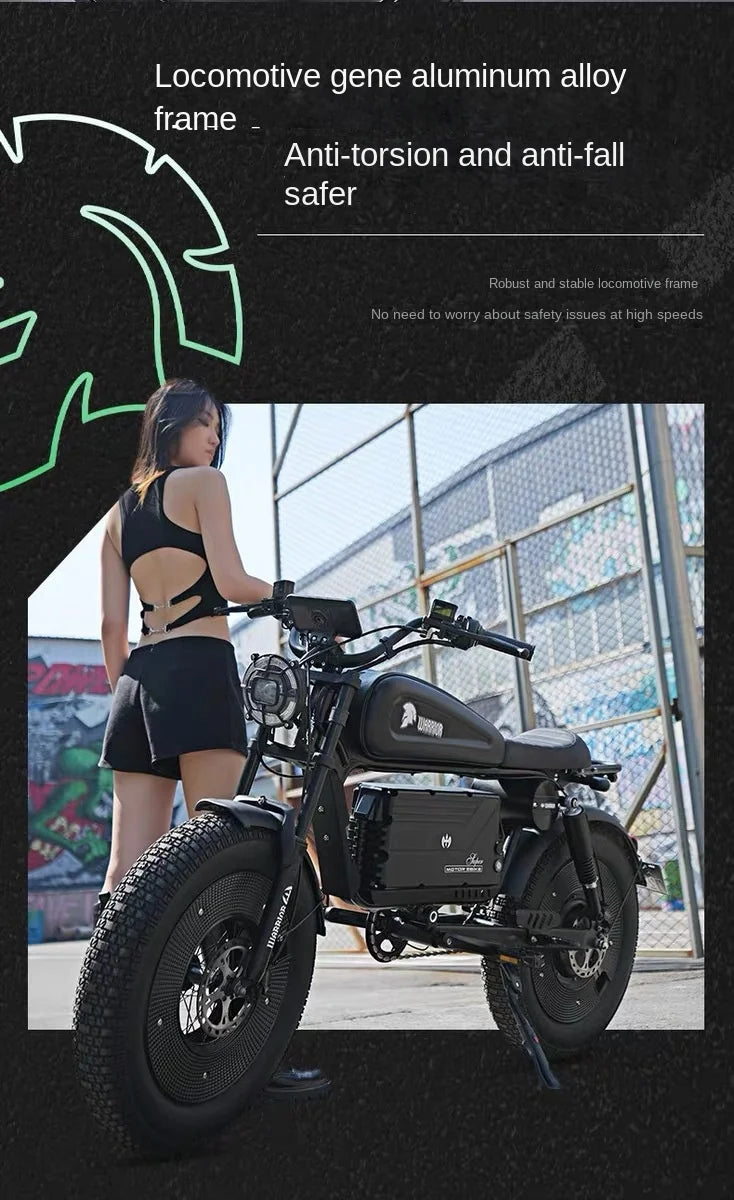 2025 Fatebike Ebike Reservation Remote Power off City Electric Bicycle Wide Fat Tire Electric Bike Outdoor Commuting E Bike