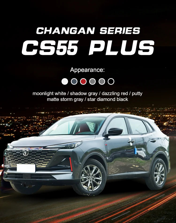 Changan Brand Cs55 Plus Compact Suv 5door 5seat Engine Fuel Gasoline Car