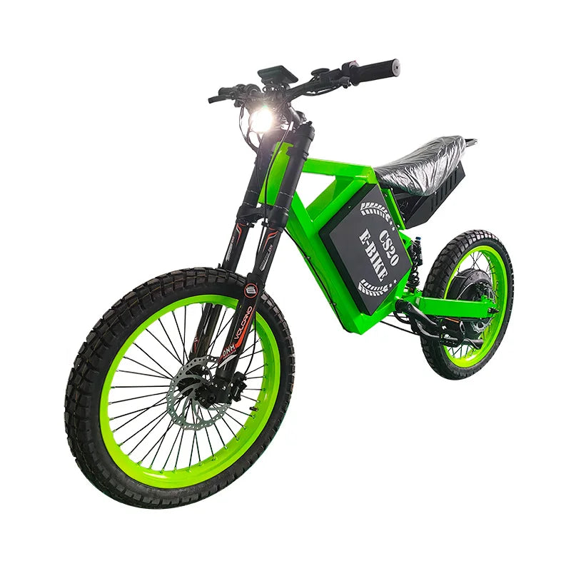 CS20 72V 8000W 12000W 15000W E-bike Turtle Tire Electric Dirt Bike Enduro Electric Bike