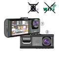 Dash Cam 3 Channels 1080p Hd  Front Rear and Inner Camera Car Video Recorder Dvr Black Box  Driving Record for Car