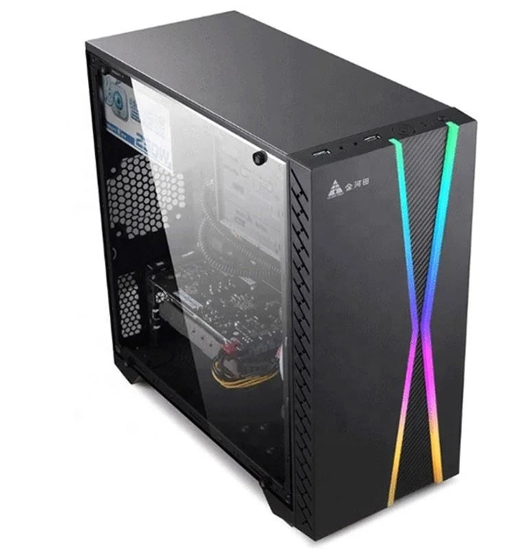 24 Inch Monitor Quite Core I9 Processor System Unit Gaming 16G Ram SSD HDD GTX 1660 6G Gamer Desktop Set Full Setup Computer Pc