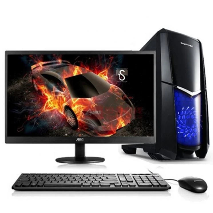 Low Cost Stock Product Desktop Computer 21.5 Inch Core I5 I7 Win10 System Unit 16GB 8GB RAM HDD SSD Cheap Price Oem Gaming Pc