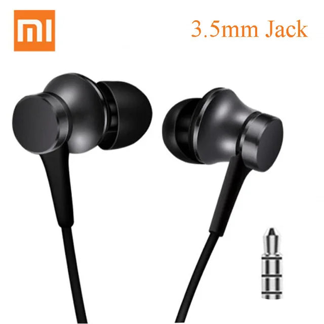 Xiaomi Earphone 3.5mm In-Ear Metal Wired Call Earphones Gaming Computer Headset With Mic Headphones for Xiaomi Samsung Phones