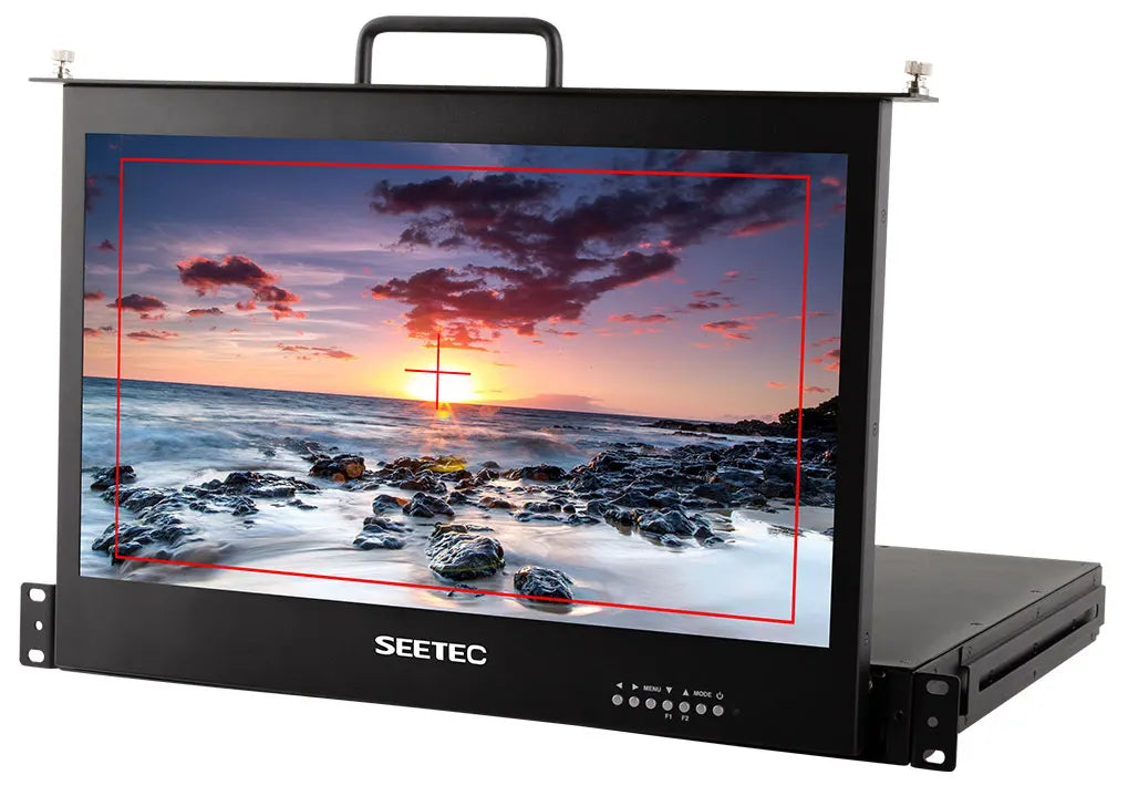 SEETEC SC173-9HD-56 17.3 Inch 1RU Pull Out Rack Mount Monitor Full HD1920x1080 for Broadcast Director Monitor