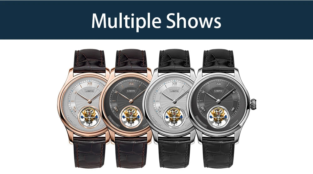 tourbillion luxury watch men,mens automatic wrist watches LOBINNI man dress waterproof skeleton mechanical wristwatch montre