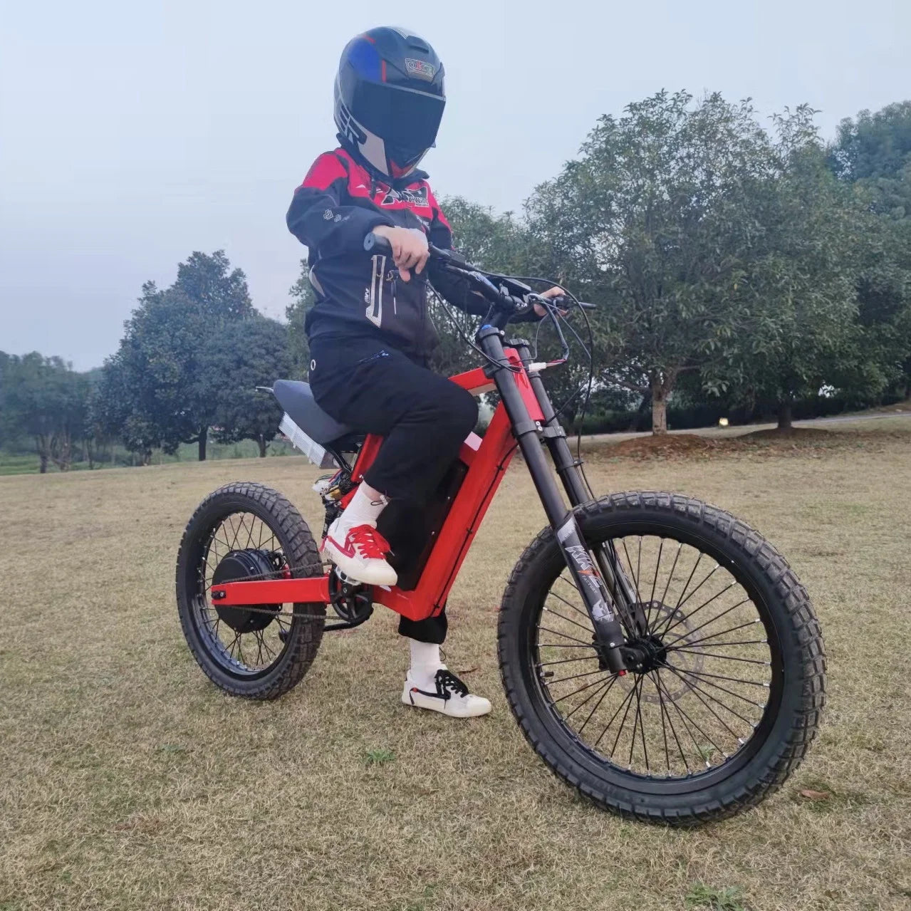 CS20 72V 8000W 12000W 15000W E-bike Turtle Tire Electric Dirt Bike Enduro Electric Bike