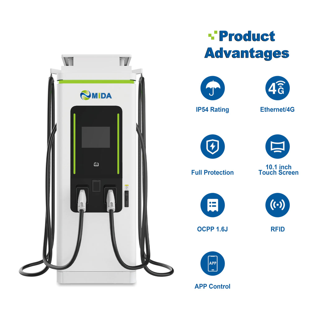 Customized 50kW Portable DC EV Charging Station CCS1/CCS2/GB/T Mobile EV Charger for Off-Grid Electric Vehicle Charging