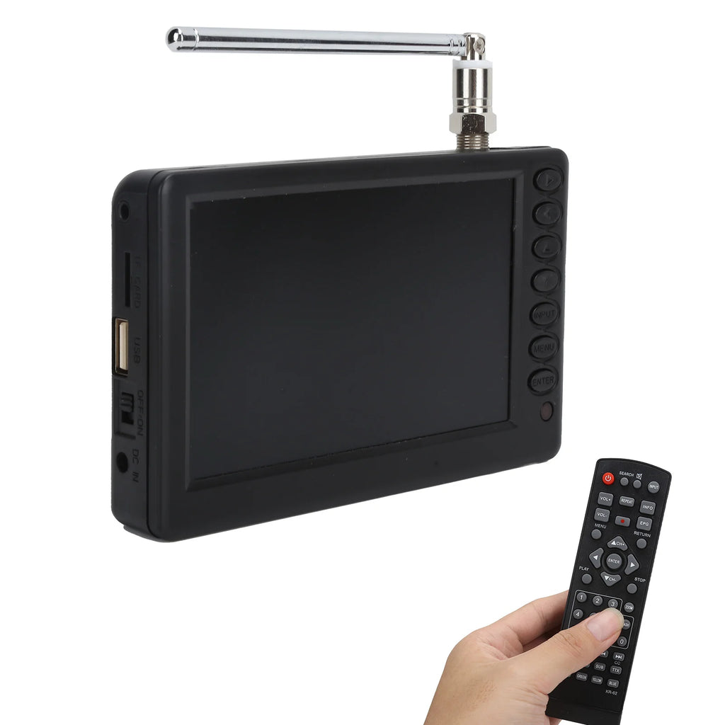 LEADSTAR 5 In TV Digital Television Portable Digital TV for Car Camping Kitchen EU Plug 110-220V