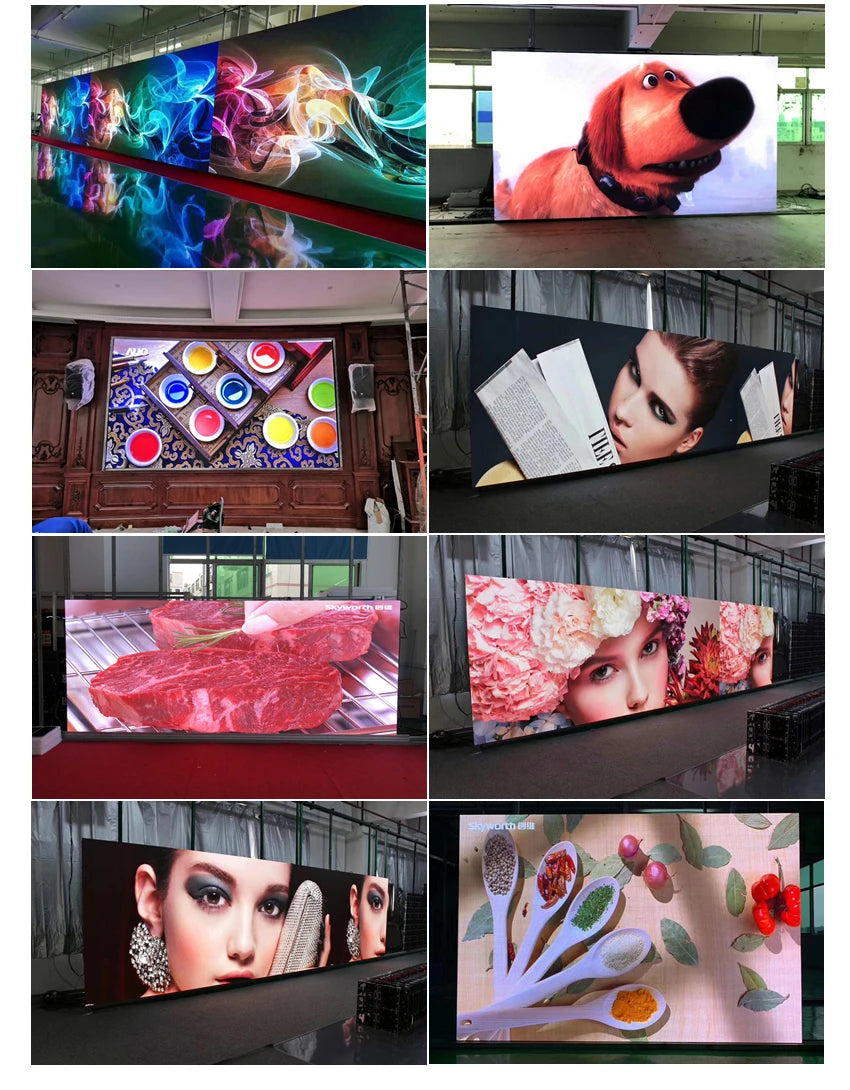 Outdoor LED Screen P10 Full Color 640*640mm Waterproof IP65 64*64 Pixels SMD RGB LED Display Panel Big Billboard