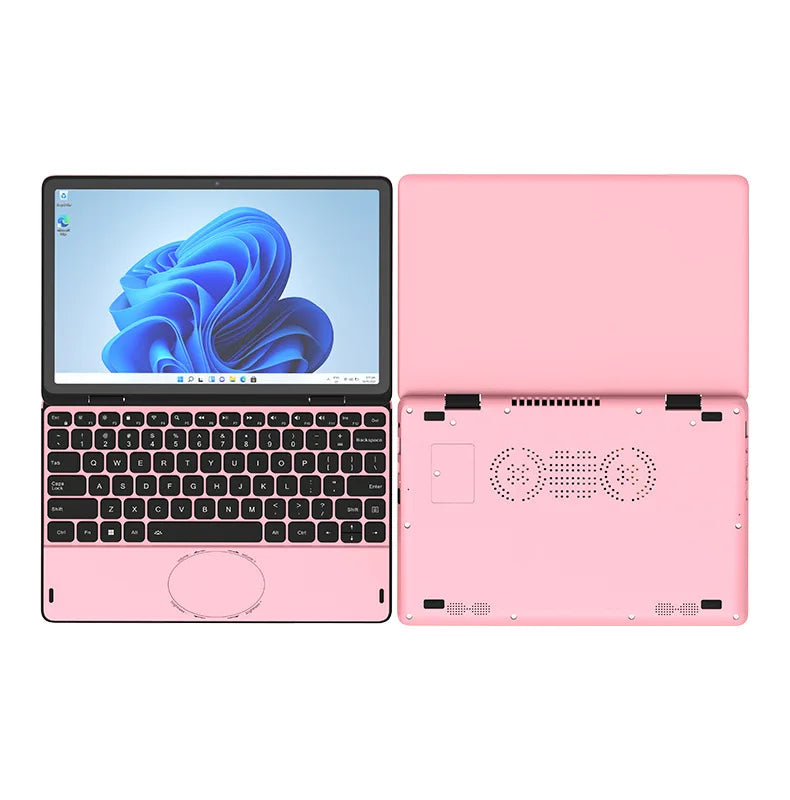 Factory Price 2025 New 11 Inch Touch Screen Laptop 110YP Intel N100 Quad Core DDR4 16B Memory Backlit Keyboard IPS Front Camera