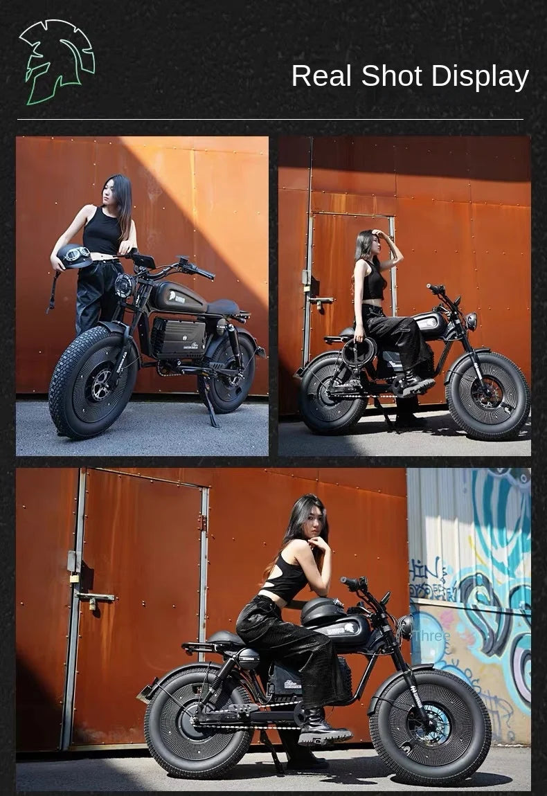 2025 Fatebike Ebike Reservation Remote Power off City Electric Bicycle Wide Fat Tire Electric Bike Outdoor Commuting E Bike