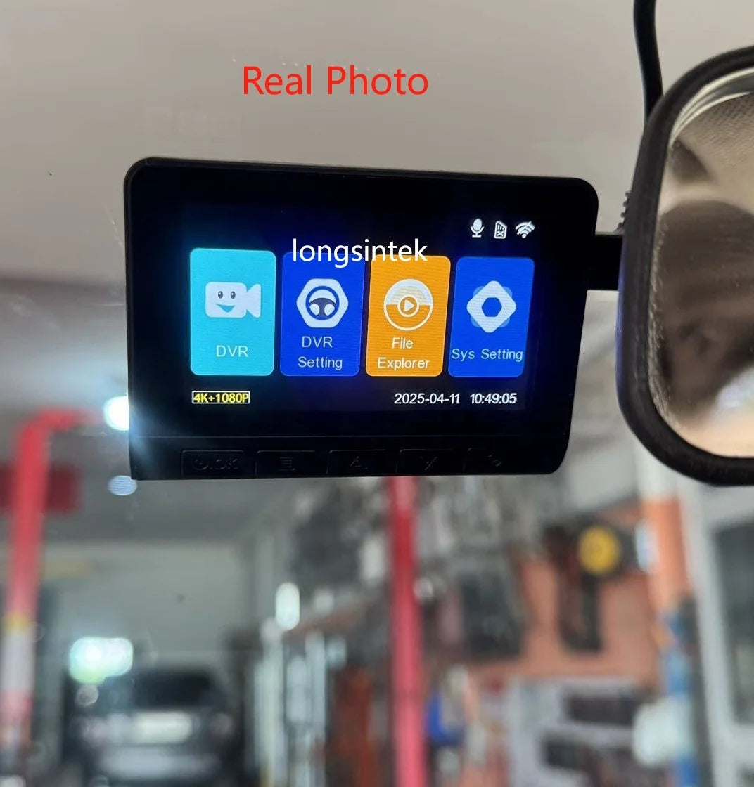Hotsale Front and Rear Camera Car Dvr Recorder Dash Cam 3 Inch IMX415 Starvis Night Vision Wifi Gps 4K Dual Lens 30Fps Dashcam