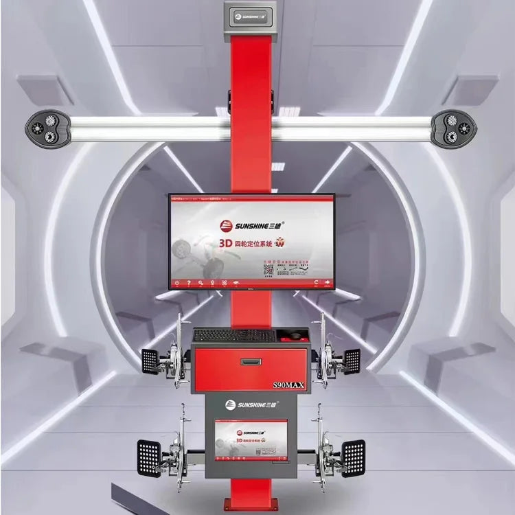 Sunshine Four Wheel Alignment S90MAX Supporting Germany Cars and Redesigned Cars Update Free 3D Wheel Aligner High Quality