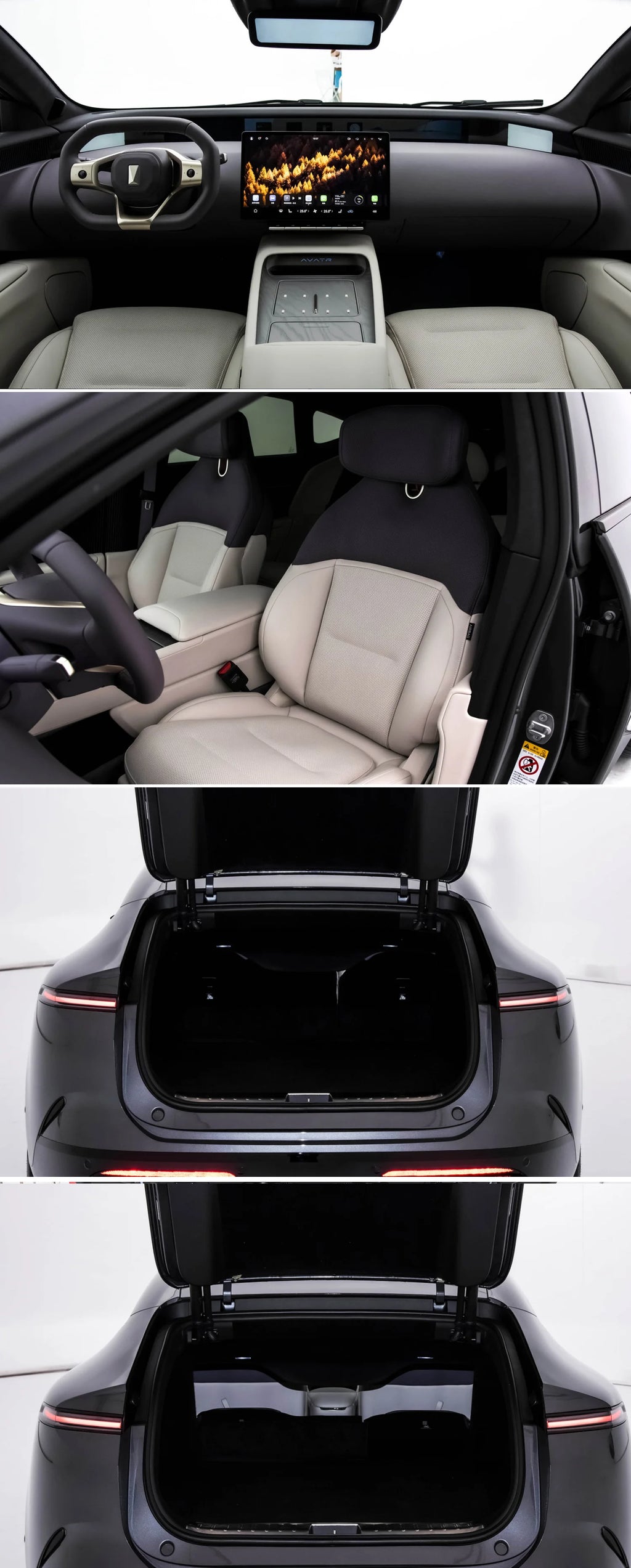 Changan Avatr 12 EV 2024 Electric Car 4WD Left Steering 700KM Range Large Sedan New Energy Vehicle