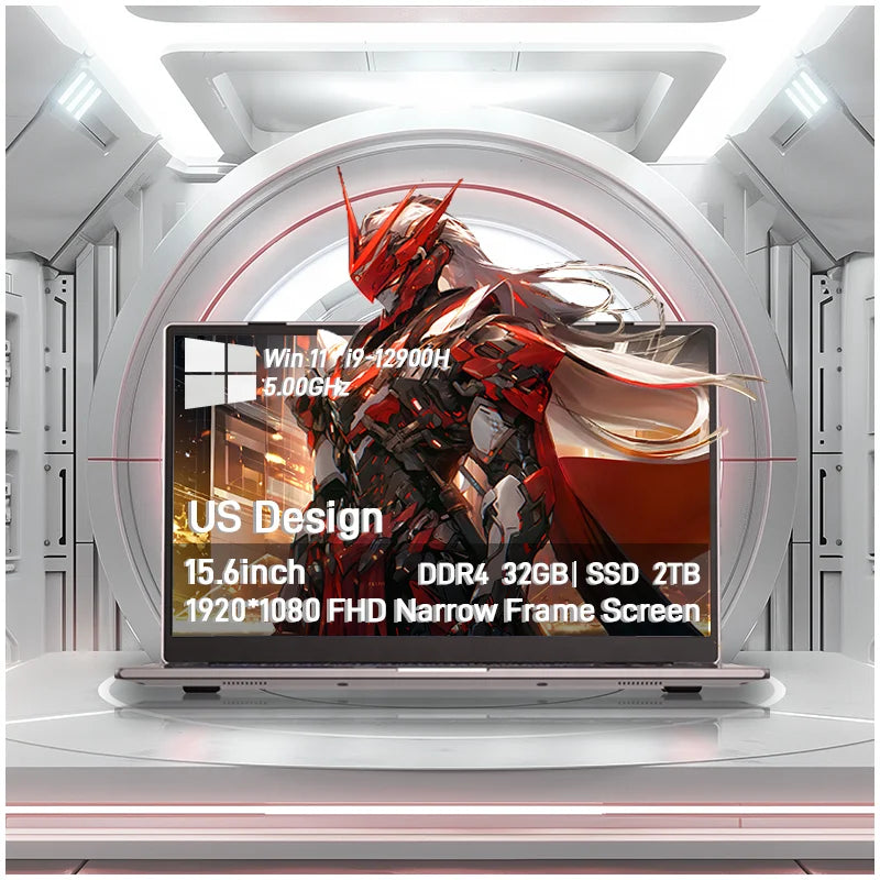 High Performance Gaming Laptop Core I9-12900H 64GB DDR4 1TB SSD 15.6inch 144Hz FHD IPS Win11 Laptop Nuevo Computer