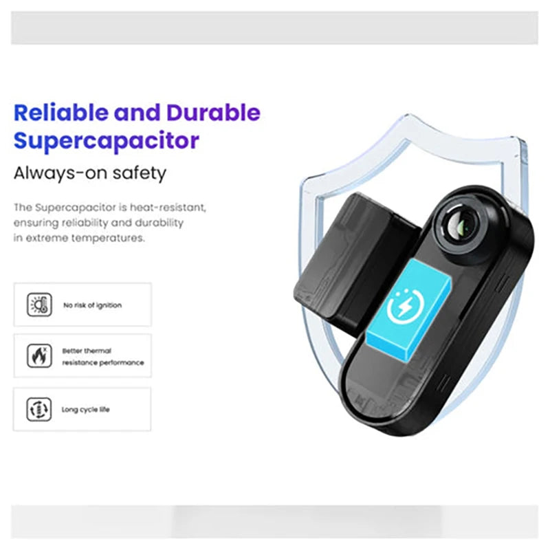 DDPAI N5 Dual Lens Car Black Box Dash Cam 4K Ultra HD Resolution LCD Screen Bluetooth Night Vision Front Rear Recording Black