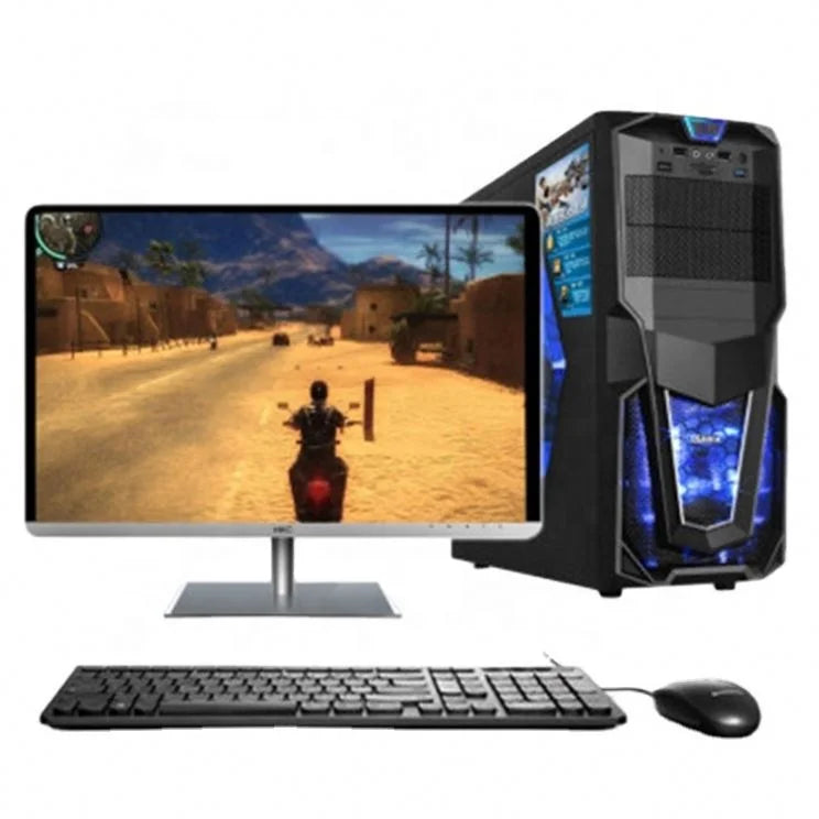 Low Cost Stock Product Desktop Computer 21.5 Inch Core I5 I7 Win10 System Unit 16GB 8GB RAM HDD SSD Cheap Price Oem Gaming Pc