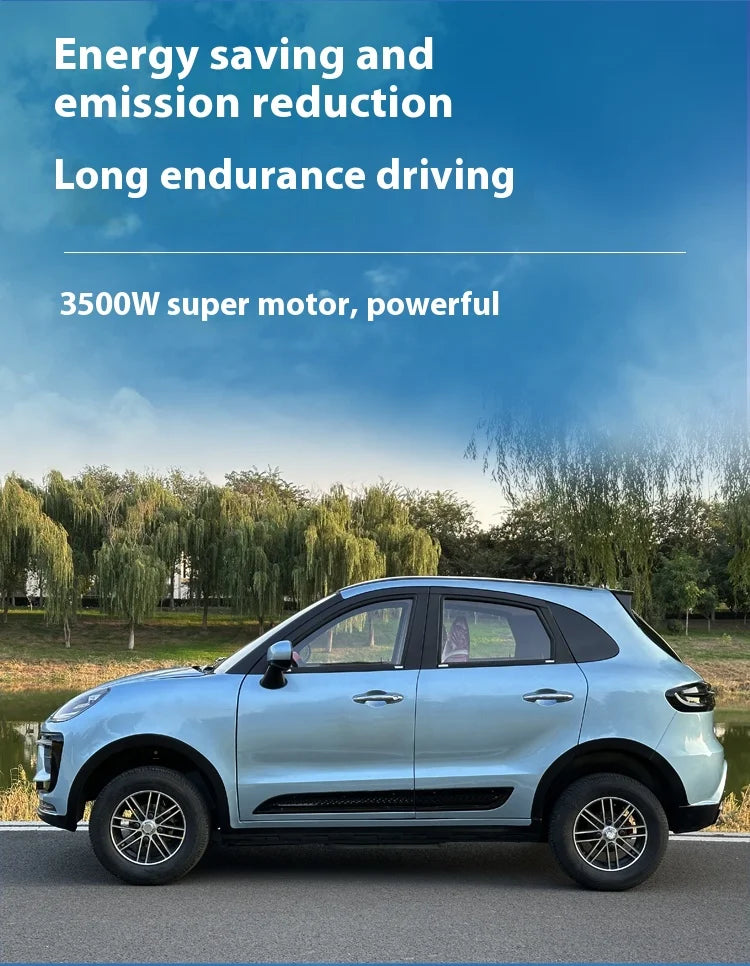 Low Speed LHD Left-Steering Mini Electric Four-Wheel Vehicle New Energy Electric Dual-Purpose Car Home Use 5-Seater 4-Door