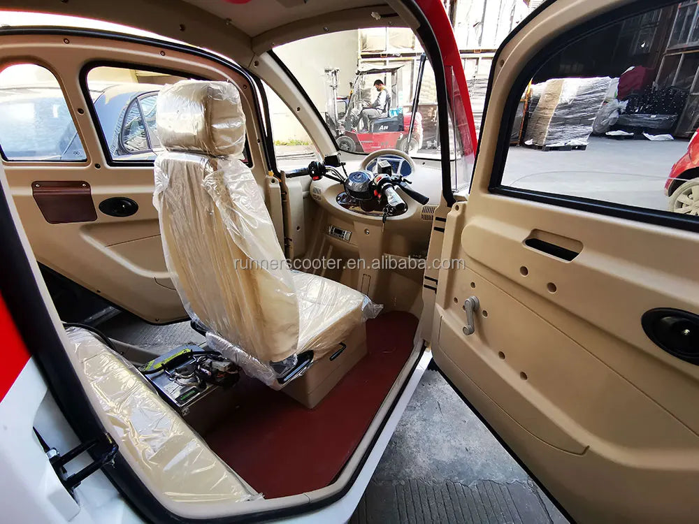 4 Wheel 2 Doors Fully Enclosed Lead Acid or Lithium Battery Mobility Scooter /Mini Electric Car 45km/h 60-75km Range