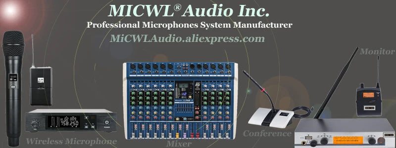 MiCWL 30 Desk Gooseneck Discussion Digital Wireless Conference Microphone Audio System 1 President 29 Delegate A10M Series
