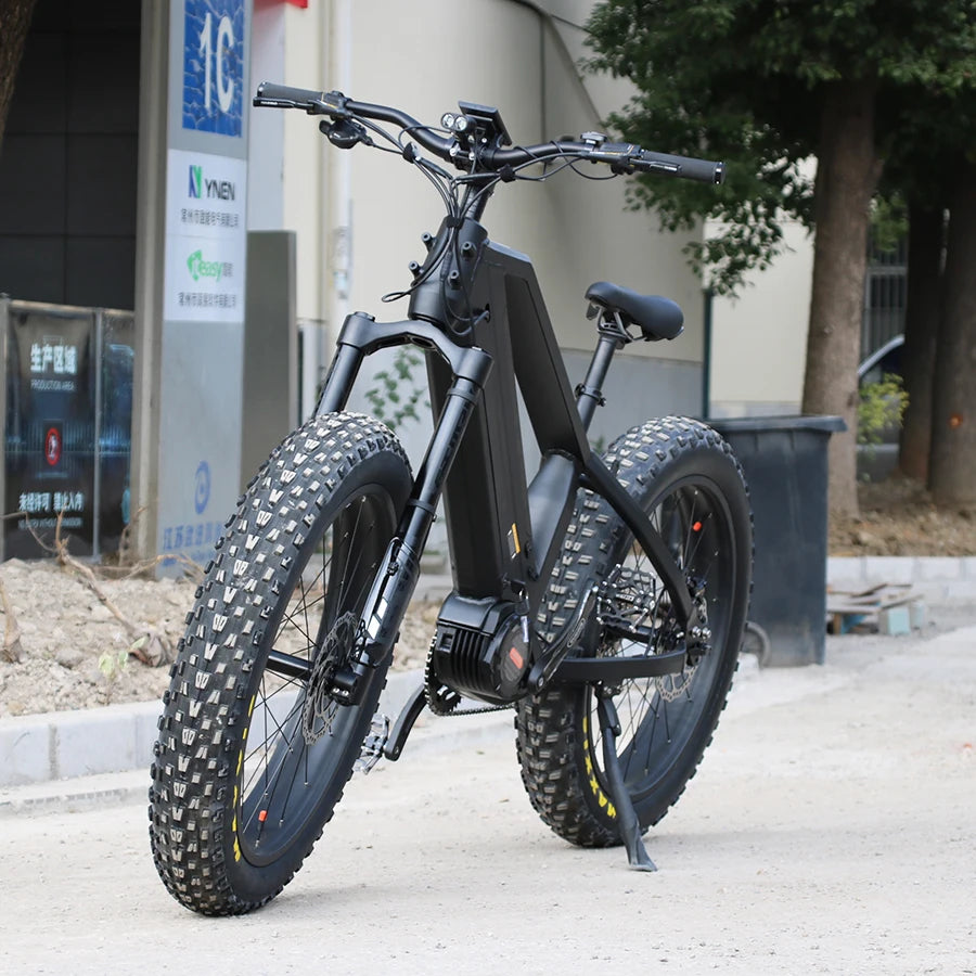 High Speed Fat Tire Wholesales Dual Battery Cycle 2024 E Bike 1000W  Fat Electric Bike 48V Adult Electric Bicycle