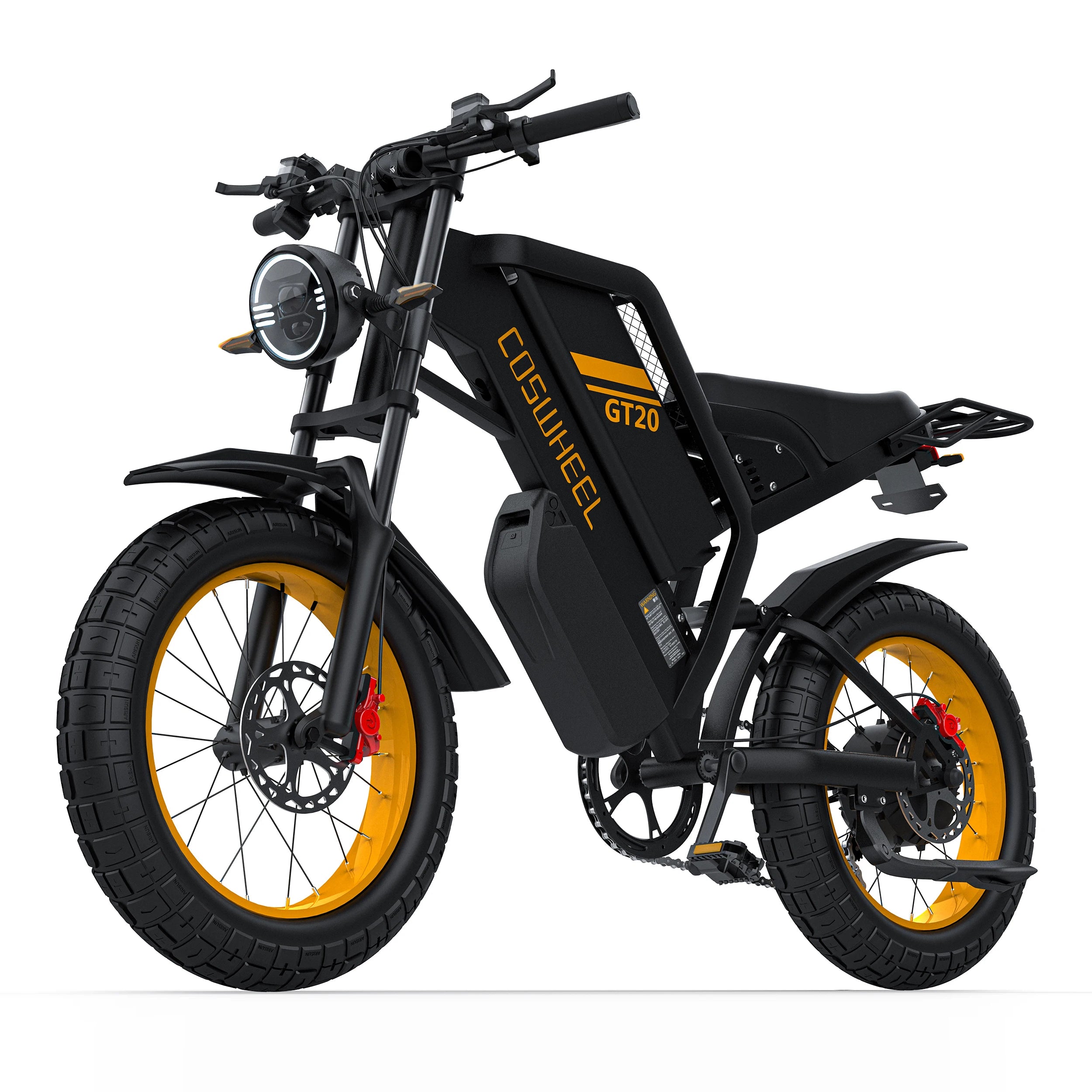 COSWHEEL GT20 MAX 40AH Dual Battery Electric Bike 60V 2000W Ebike Aluminum Alloy Frame Hydraulic Brake 120Nm High Speed E Bike