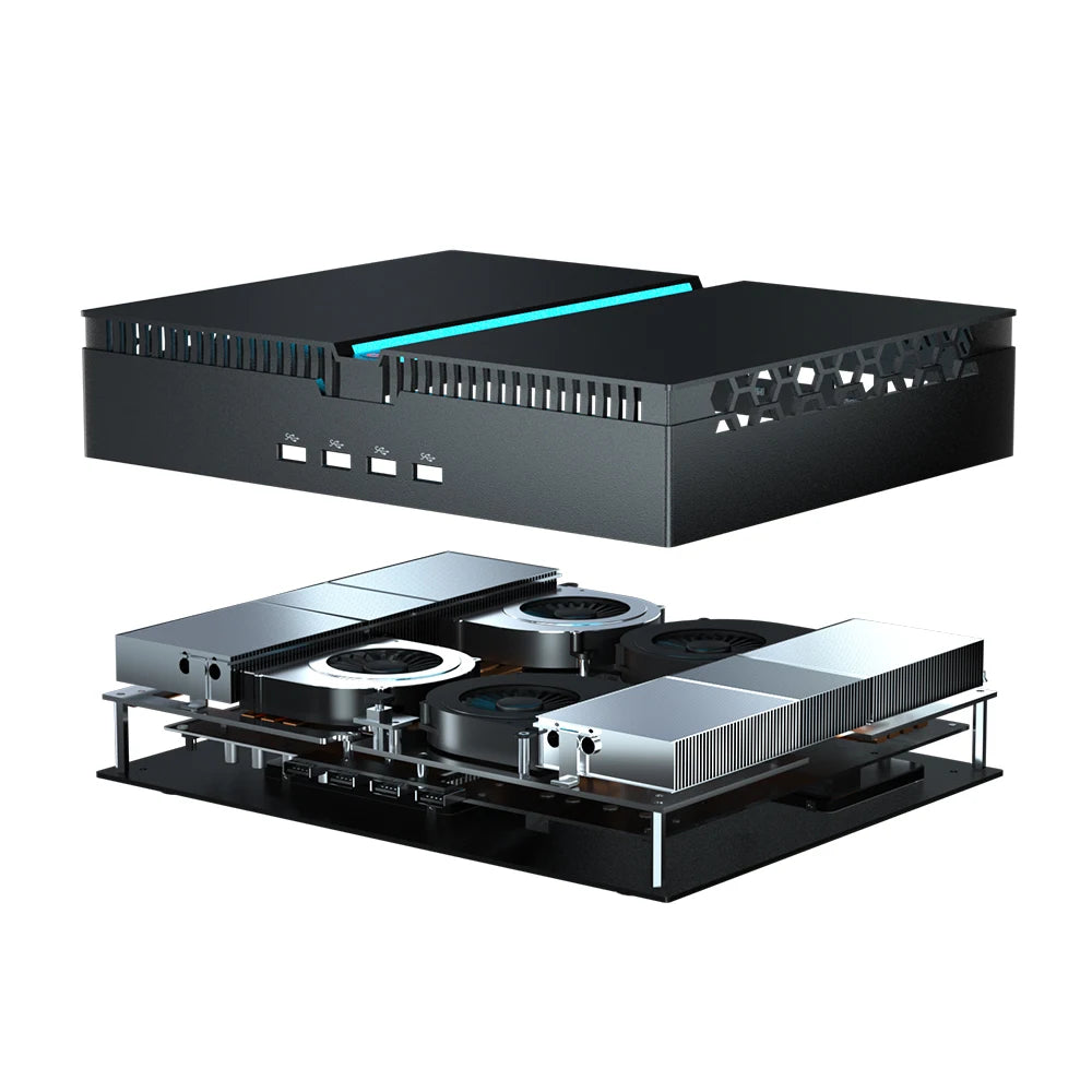 Mini Gaming PC Desktop Computer i9 14900F i7 14700F RTX 4070 12G 4060Ti 64G DDR5 4T SSD Four Display 8K Outputs Optical