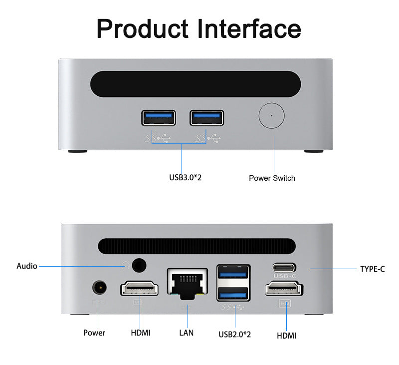 Mini PC CPU AMD Ryzen 7730U 8-core 16 wire mini desktop computer host home gaming laptop business office mini host