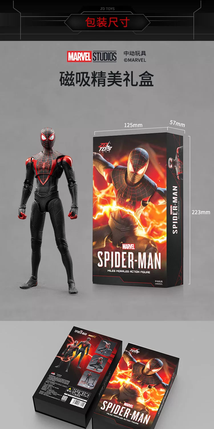 ZD TOY SpiderMan Series PS4 Game Spiderman SpiderMan Anti-OCK suit SpiderMan Velocity suit SpiderMan 2099 suit Miles Morales