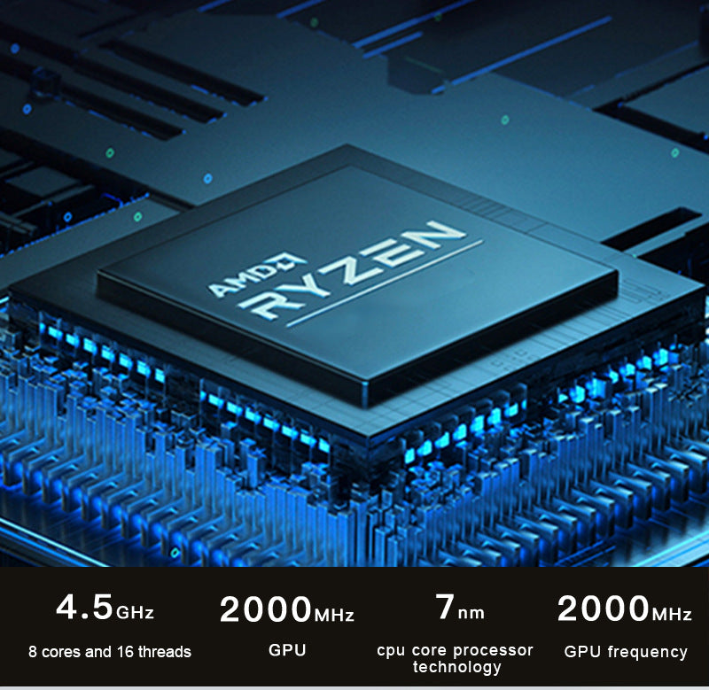 Mini PC CPU AMD Ryzen 7730U 8-core 16 wire mini desktop computer host home gaming laptop business office mini host