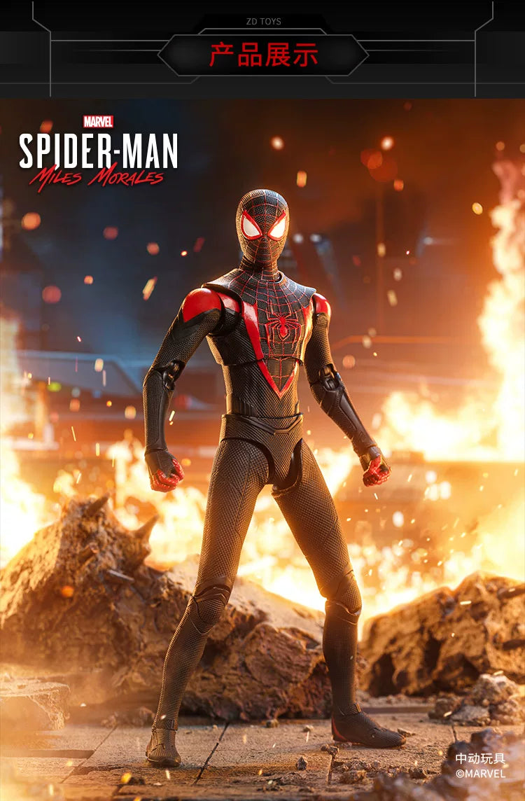 ZD TOY SpiderMan Series PS4 Game Spiderman SpiderMan Anti-OCK suit SpiderMan Velocity suit SpiderMan 2099 suit Miles Morales